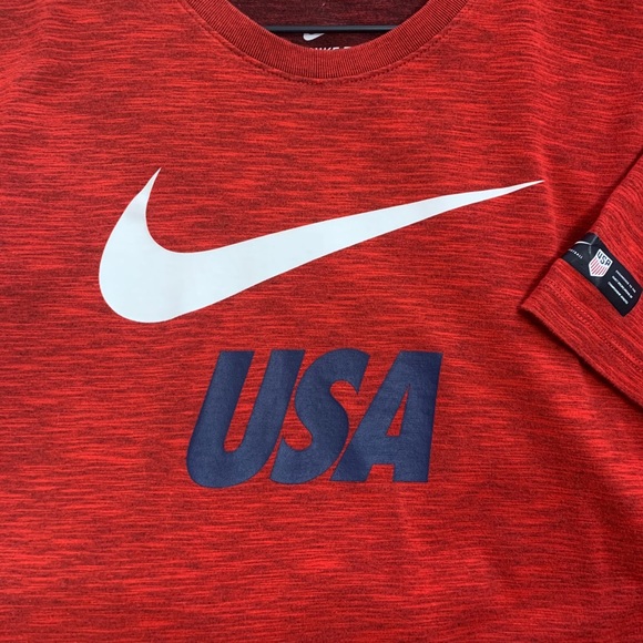 Nike Dri-fit USA Short Sleeved Shirt Men’s S 09B - Picture 1 of 8